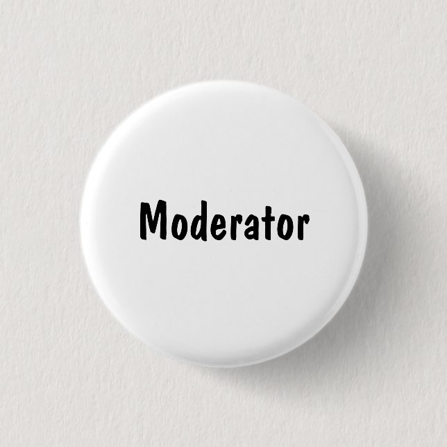 Bóton Redondo 2.54cm Moderador (Frente)