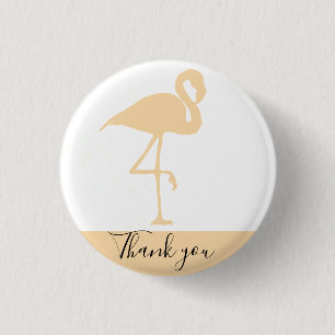Bóton Redondo 2.54cm Modern Flamingo, Obrigado