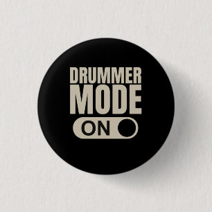Bóton Redondo 2.54cm Modo Drummer Ativado