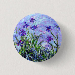 Bóton Redondo 2.54cm Monet Lilac Irises