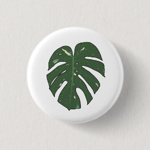 Bóton Redondo 2.54cm Monstera Thai Constellation
