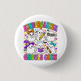 Bóton Redondo 2.54cm Monstros da Pré-Escola Equipe Colorido Doce Fantas