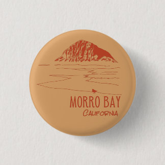 Bóton Redondo 2.54cm Morro Bay Califórnia Rocha Morro