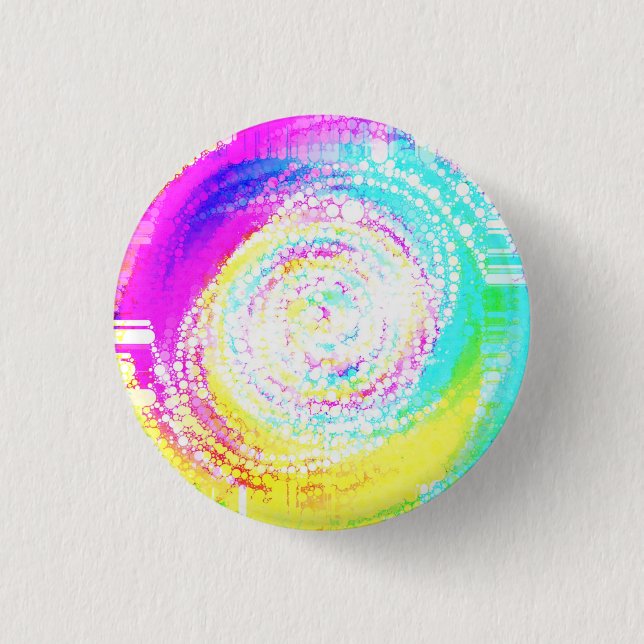 Bóton Redondo 2.54cm Mosaico Misto (Frente)