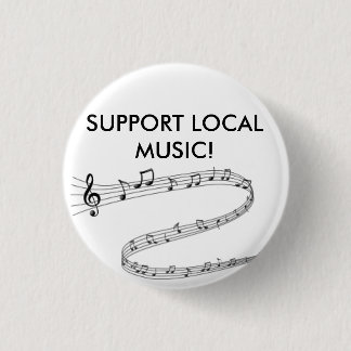 Bóton Redondo 2.54cm Mostre orgulhosa seu apoio para a música local!