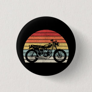 Bóton Redondo 2.54cm Motocicleta Retro Vintage