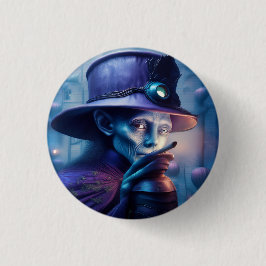 Bóton Redondo 2.54cm Mysterious Lady Pointing Finger At You