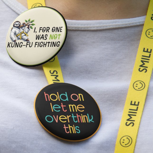 Bóton Redondo 2.54cm Não é a luta de Kung-Fu (Criador carregado)