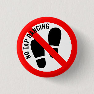 Bóton Redondo 2.54cm Não É Bem O Sinal: Sem Toque Dançando