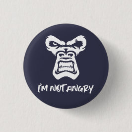 Bóton Redondo 2.54cm Não estou zangado, o macaco