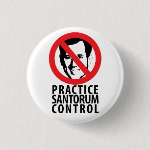 Bóton Redondo 2.54cm Não rick Santorum em 2012