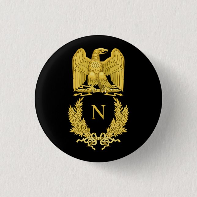 Bóton Redondo 2.54cm Napoleon Emblem (Frente)