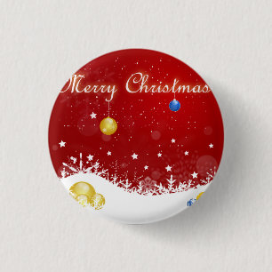 Bóton Redondo 2.54cm Natal