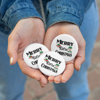 Bóton Redondo 2.54cm Natal da feliz Elfin