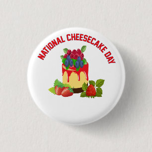 BÓTON REDONDO 2.54CM NATIONAL CHEESECAKE DAY CLASSIC ROUND STICKER
