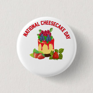 BÓTON REDONDO 2.54CM NATIONAL CHEESECAKE DAY CLASSIC ROUND STICKER