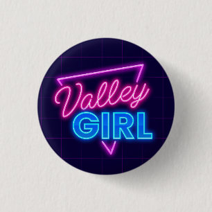Bóton Redondo 2.54cm Neon Valley Girl