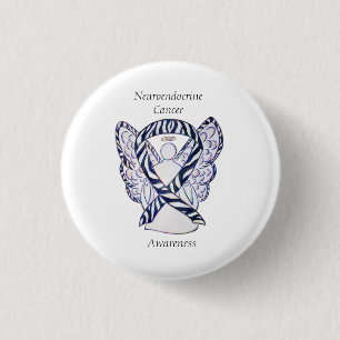 Bóton Redondo 2.54cm Neuroendocrina Cancer Sensibilização Fita Angel
