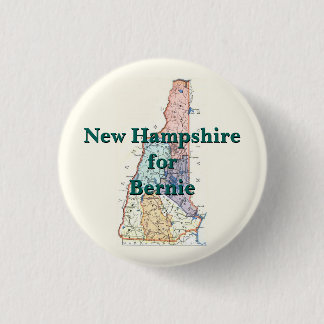 Bóton Redondo 2.54cm New Hampshire para Bernie 2016