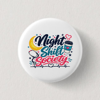 Bóton Redondo 2.54cm Night Shift Society