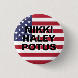 BÓTON REDONDO 2.54CM NIKKI HALEY POTUS