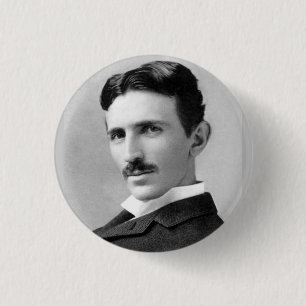 Bóton Redondo 2.54cm Nikola Tesla