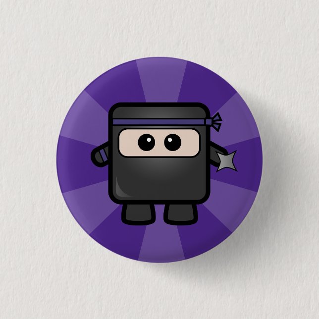 Bóton Redondo 2.54cm Ninjas contra piratas (Frente)