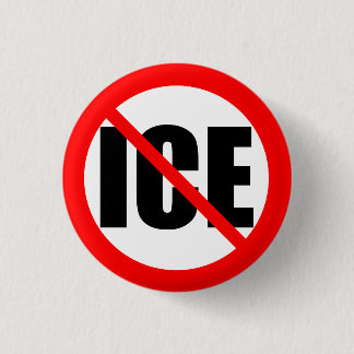 Bóton Redondo 2.54cm "NO ICE" protest