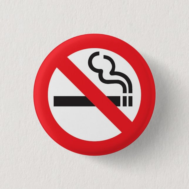 Bóton Redondo 2.54cm No smoking badge s (Frente)