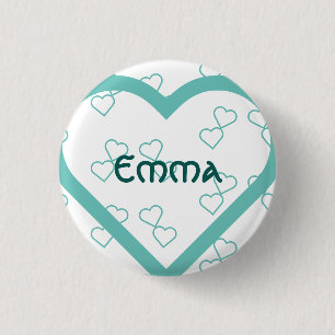 Bóton Redondo 2.54cm Nome de bebê personalizado crachá redondo de 3 cm