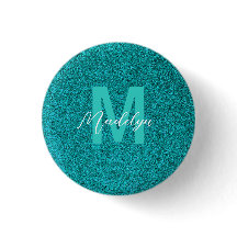 Nome Personalizado Glitter verde elegante