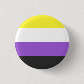 Bóton Redondo 2.54cm NonBinary Flag