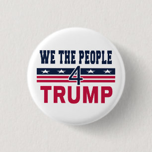 Bóton Redondo 2.54cm Nós somos as pessoas para Trump
