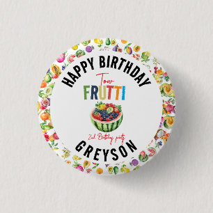 Bóton Redondo 2.54cm Nossa festinha de segundo aniversário