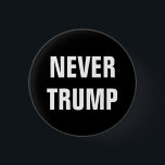 Bóton Redondo 2.54cm NUNCA TRUNFO para o presidente 2016<br><div class="desc">Não têm compo sua mente até agora mas você é 100% certo você não está votando para que Donald Trump seja presidente em 2016? Deixe pessoas saber com estes botões legal! Inclui texto do trunfo do branco 'nunca o".</div>