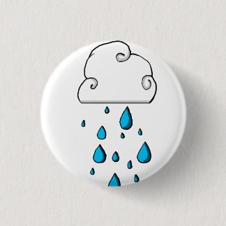 Bóton Redondo 2.54cm nuvem de chuva