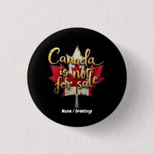 Bóton Redondo 2.54cm O Canadá Não está à Venda Celebrando o Orgulho Can