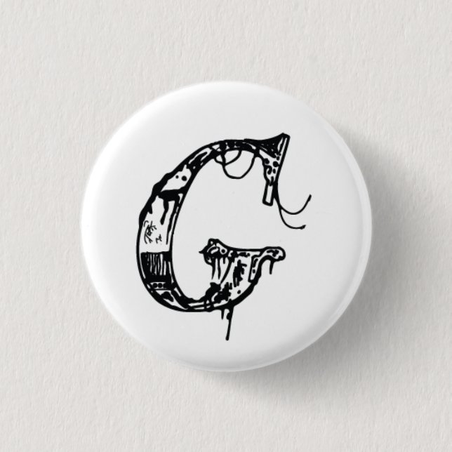 Bóton Redondo 2.54cm O fantasma em meu botão da máquina "G" (Frente)