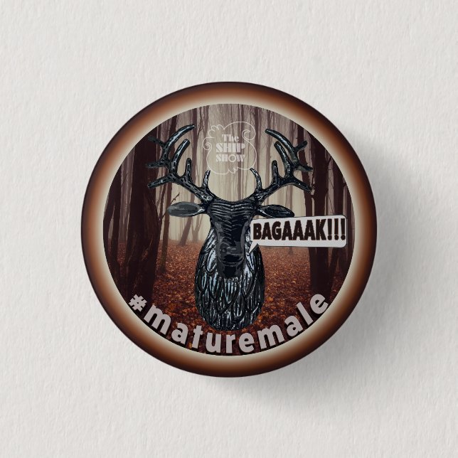 Bóton Redondo 2.54cm O Homem Maduro (Frente)