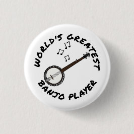 Bóton Redondo 2.54cm O Maior Banjo do Mundo, Banjoist Engraçado