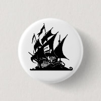O navio do logotipo da baía do pirata