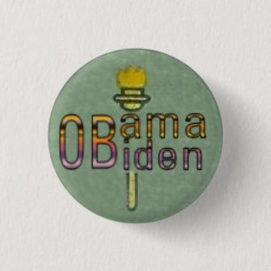 Bóton Redondo 2.54cm Obama/botão pequeno de Biden