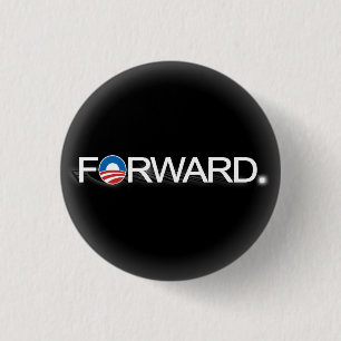 Bóton Redondo 2.54cm Obama envia a 2012 o Pin preto e branco da