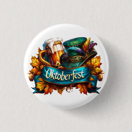 Bóton Redondo 2.54cm Oktoberfest Colorido