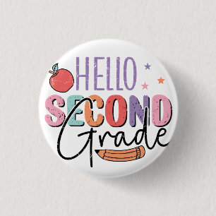 Bóton Redondo 2.54cm Olá, 2º ano de volta à escola
