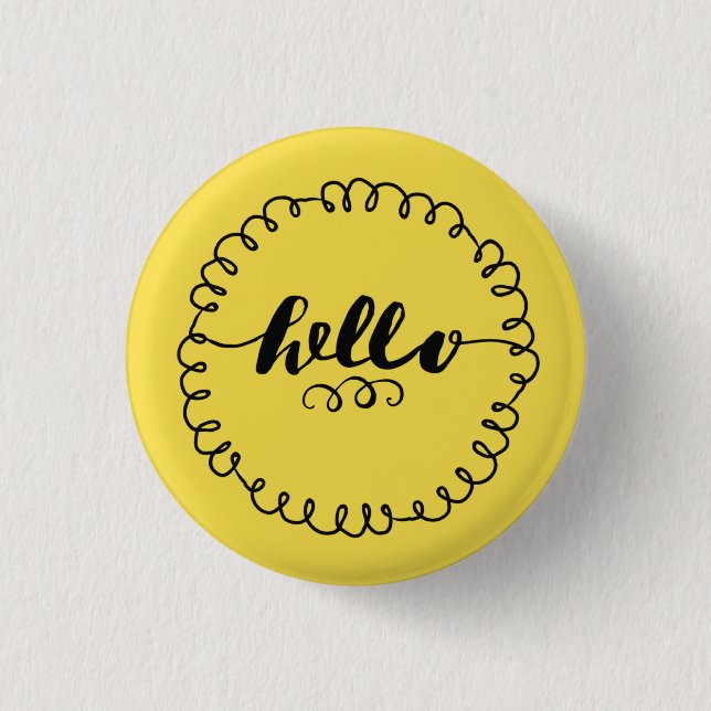 Bóton Redondo 2.54cm Olá! Pin do dom (Frente)