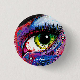 Bóton Redondo 2.54cm "Olhando "
