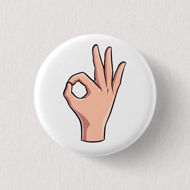 Bóton Redondo 2.54cm Olhe esta caneta (Frente)