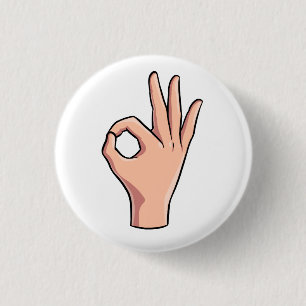 Bóton Redondo 2.54cm Olhe esta caneta