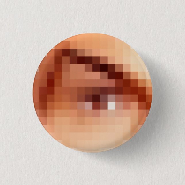 Bóton Redondo 2.54cm Olho mau? (Frente)